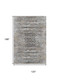 10' X 14' Gray Gold And Ivory Moroccan Washable Area Rug With UV Protection