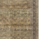 9' X 12' Brown Beige And Green Floral Medallion Washable Area Rug