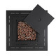 50000 BTU 28" Black Rattan Propane Square Fire Pit With Cover