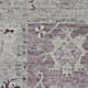 8' X 10' Merlot And Gray Oriental Washable Area Rug With UV Protection