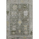 10' X 14' Pewter And Gray Oriental Washable Area Rug With UV Protection