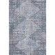 9' X 12' Blue And Purple Geometric Washable Area Rug With UV Protection