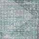 8' X 10' Teal And Gray Geometric Washable Area Rug With UV Protection