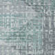 10' X 14' Teal And Gray Geometric Washable Area Rug With UV Protection