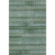9' X 12' Sage And Blue Striped Washable Area Rug With UV Protection