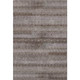 9' X 12' Chocolate And Gray Striped Washable Area Rug With UV Protection