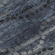 9' X 12' Navy Blue And Gray Abstract Geometric Washable Area Rug With UV Protection