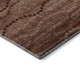 5' X 8' Rust And Copper Abstract Geometric Washable Area Rug With UV Protection