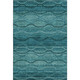 10' X 14' Turquoise And Aqua Abstract Geometric Washable Area Rug With UV Protection