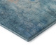 5' X 8' Blue And Beige Abstract Washable Area Rug With UV Protection