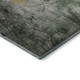 9' X 12' Pewter And Charcoal Abstract Washable Area Rug With UV Protection