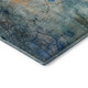 8' X 10' Teal And Green Abstract Washable Area Rug With UV Protection
