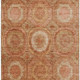 3' X 5' Terra Cotta And Copper Geometric Washable Area Rug With UV Protection