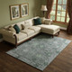 10' X 14' Sage And Gray Oriental Washable Area Rug With UV Protection