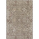 9' X 12' Khaki And Beige Oriental Washable Area Rug With UV Protection