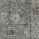 5' X 8' Pewter And Taupe Oriental Washable Area Rug With UV Protection
