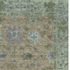 10' X 14' Brown And Lavender Oriental Washable Area Rug With UV Protection