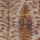 3' X 5' Terra Cotta And Beige Floral Vines Washable Area Rug With UV Protection