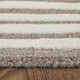 3' X 5' Blue And Ivory Wool Abstract Hand Tufted Area Rug
