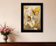 Flowers and Butterflies I 3 Black Framed Print Wall Art
