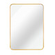 36" Gold Aluminum Framed Accent Mirror