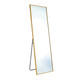 56" Gold Aluminum Freestanding And Wall Mounted Framed Full Length Mirror