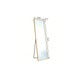 55" Gold Aluminum Freestanding And Wall Mounted Framed Full Length Mirror