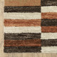7' Brown And Rust Geometric Runner Rug