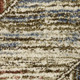 7' Blue And Rust Geometric Runner Rug
