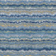 9' X 12' Navy Blue And Denim Blue Striped Washable Indoor Outdoor Area Rug