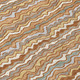 3' X 5' Orange And Copper Striped Washable Indoor Outdoor Area Rug