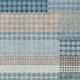 8' X 10' Teal Blue And Gray Geometric Washable Indoor Outdoor Area Rug