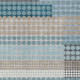 9' X 12' Teal Blue And Gray Geometric Washable Indoor Outdoor Area Rug