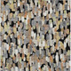 5' X 8' Black And Beige Abstract Washable Indoor Outdoor Area Rug