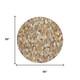 8' Orange And Beige Round Abstract Washable Indoor Outdoor Area Rug