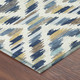 8' Navy Blue And Ivory Round Tribal Washable Indoor Outdoor Area Rug