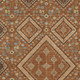 3' X 5' Orange And Copper Medallion Washable Indoor Outdoor Area Rug