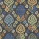 3' X 5' Charcoal And Green Damask Washable Indoor Outdoor Area Rug