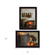 Set Of Two Let Your Light Shine 3 Black Framed Print Wall Art
