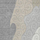 3' X 5' Silver And Beige Abstract Washable Indoor Outdoor Area Rug