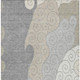 8' X 10' Silver And Beige Abstract Washable Indoor Outdoor Area Rug