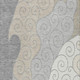 9' X 12' Silver And Beige Abstract Washable Indoor Outdoor Area Rug