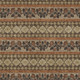 10' X 14' Chocolate And Gold Striped Washable Indoor Outdoor Area Rug