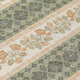 3' X 5' Sage And Ivory Striped Washable Indoor Outdoor Area Rug