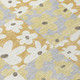 5' X 8' Gold And Ivory Floral Washable Indoor Outdoor Area Rug