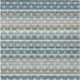 10' X 14' Teal Blue And Ivory Damask Washable Indoor Outdoor Area Rug