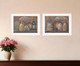 Set Of Two Love Never Fails 1 White Framed Print Wall Art
