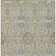 8' X 10' Sage And Green Floral Washable Indoor Outdoor Area Rug