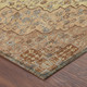 3' X 5' Copper And Gold Medallion Washable Indoor Outdoor Area Rug