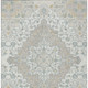 3' X 5' Ivory And Taupe Medallion Washable Indoor Outdoor Area Rug